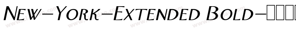 New-York-Extended Bold字体转换